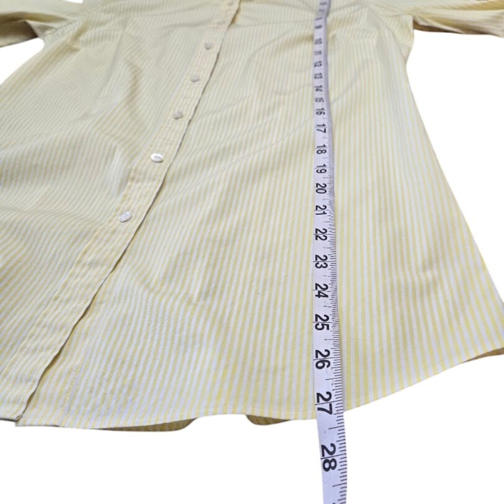 J. Crew Haberdashery Cotton Lycra Stretch Button Up Shirt Womens Sz TM - Picture 7 of 8